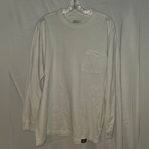 Dickies Men’s Long Sleeve Pocket Tee - White